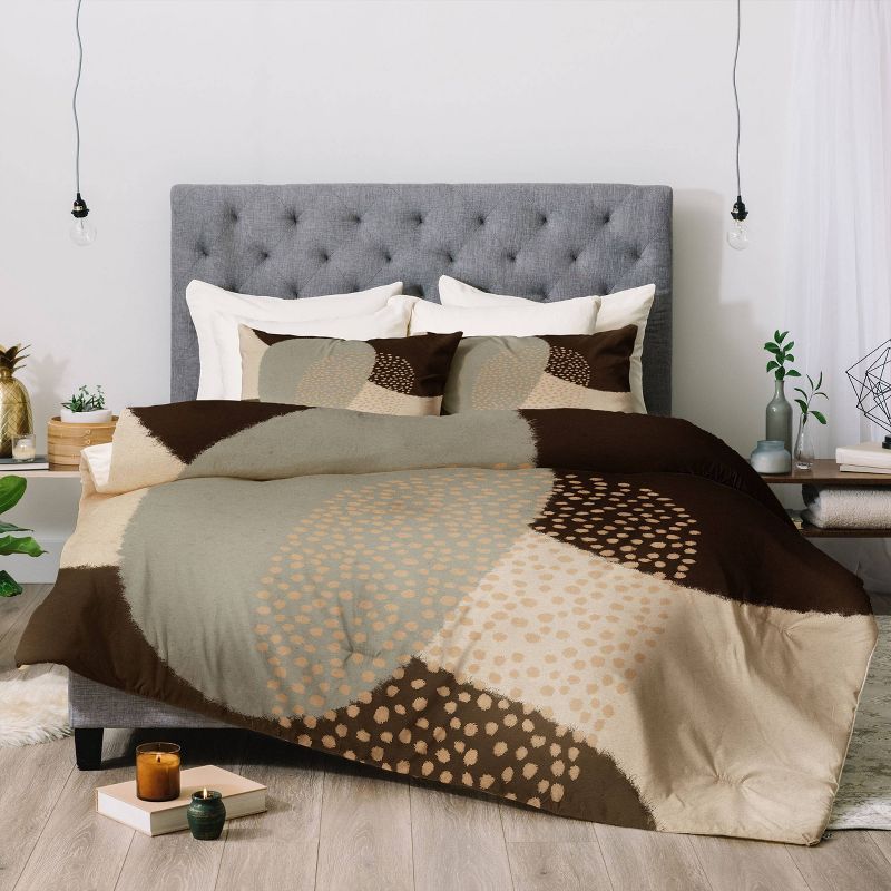 Modern Abstract Shapes 5 Cotton Comforter & Sham Set - Deny Designs, 5 of 6