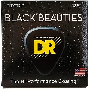 DR Strings Extra Life BKE-12 Black Beauties Extra Heavy Coated Electric Guitar Strings - 1 of 3