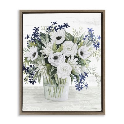 Stupell Industries Mixed White Anemone Vase, 17" x 21"