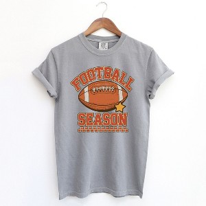 Simply Sage Market Women's Football Season Star Short Sleeve Garment Dyed Tee - 1 of 4