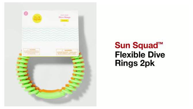 Flexible Dive Rings 2pk - Sun Squad&#8482;, 2 of 7, play video