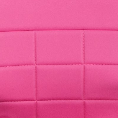 Vivian Mid-Back Pink Vinyl Swivel Executive Chair with Chrome Base
