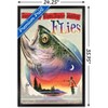 Trends International James Mazzotta - Bass Fly Fish Framed Wall Poster Prints - 3 of 4