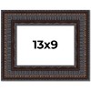 PosterPalooza | Photo Size 3.5" Wide Ornate Brown Frame - UV Acrylic, Foam Board Backing, Hanging Hardware - 2 of 4