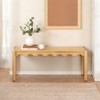 MH London Tilly 47" Solid Wood Entryway Bench with Scallop Edge - 4 of 4