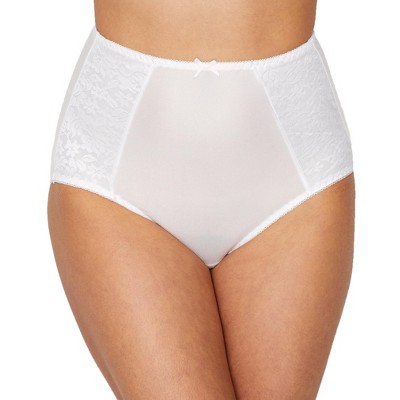 Bali Brief with Lace Firm Control (X054) White, M : : Clothing,  Shoes & Accessories