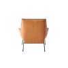 35" Jabel Accent Chair Sandstone Top Grain Leather - Acme Furniture: Includes Ottoman, No Assembly, Wood Frame - 3 of 4