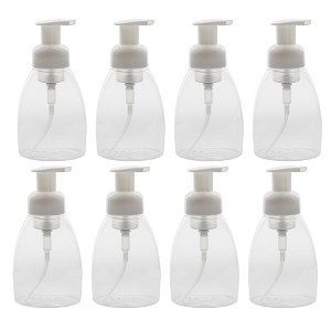 Cornucopia Brands Foaming Soap Dispensers 8.5oz / 250ml Capacity 8pk; Oval w/ White Pumps to Use w/ Soaps, Body Wash and More - 1 of 4
