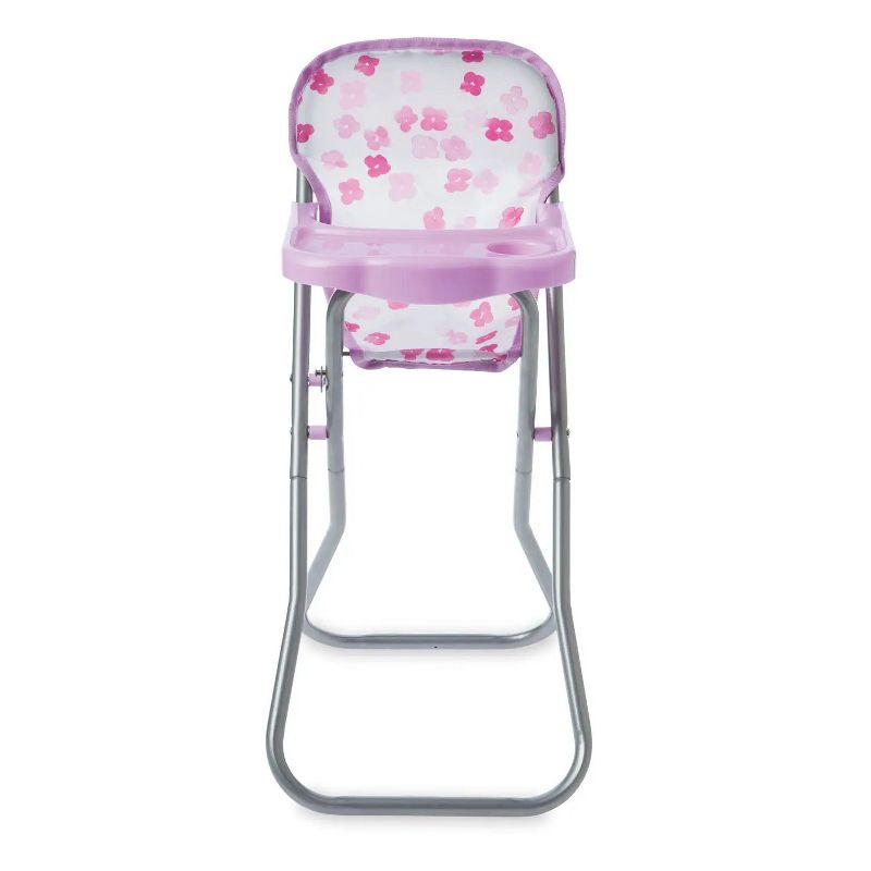 Manhattan Toy Baby Stella Blissful Blooms High Chair First Baby Doll Play Set for 15" Dolls, 3 of 9