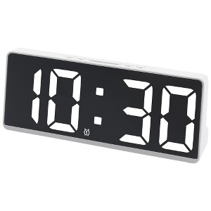 REGALWOVEN Digital Corded Electric Plastic Adjustable Brightness Alarm Clock 6.1"L x 0.9"W x 2.5"H 1 Pc - 1 of 4