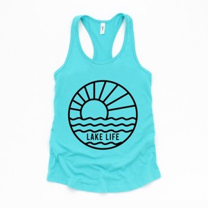 Simply Sage Market Women's Lake Like Circle Racerback Tank - 1 of 4