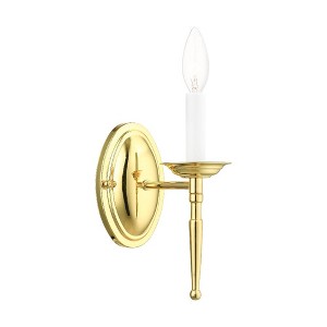 Livex Lighting Williamsburgh 1 - Light Wall Light in  Polished Brass - 1 of 1