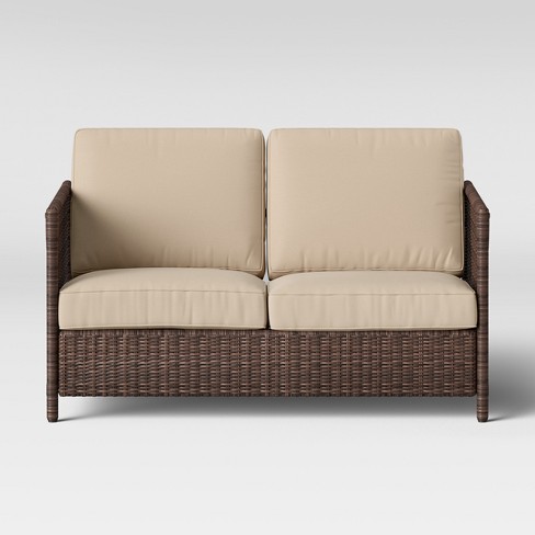 Monroe Wicker Motion Patio Loveseat Threshold Target