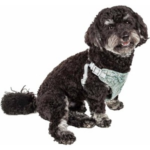 Pet Life Fidomite Mesh Reversible And Breathable Adjustable Dog Harness W/ Designer Bowtie - 1 of 3