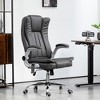 NicBex Office Chair Modern Leather Rotatable Massage Chair with 6 Vibration Points, Reversible Armrests, Heating Function for Office, Study - 2 of 4