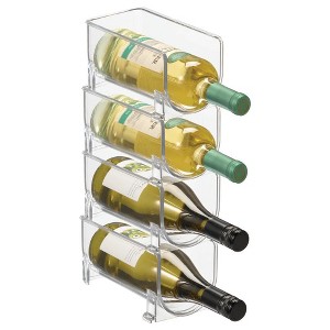 iDesign Stackable Bottle Holder - Set of 4 - Clear, USA Made - 1 of 4
