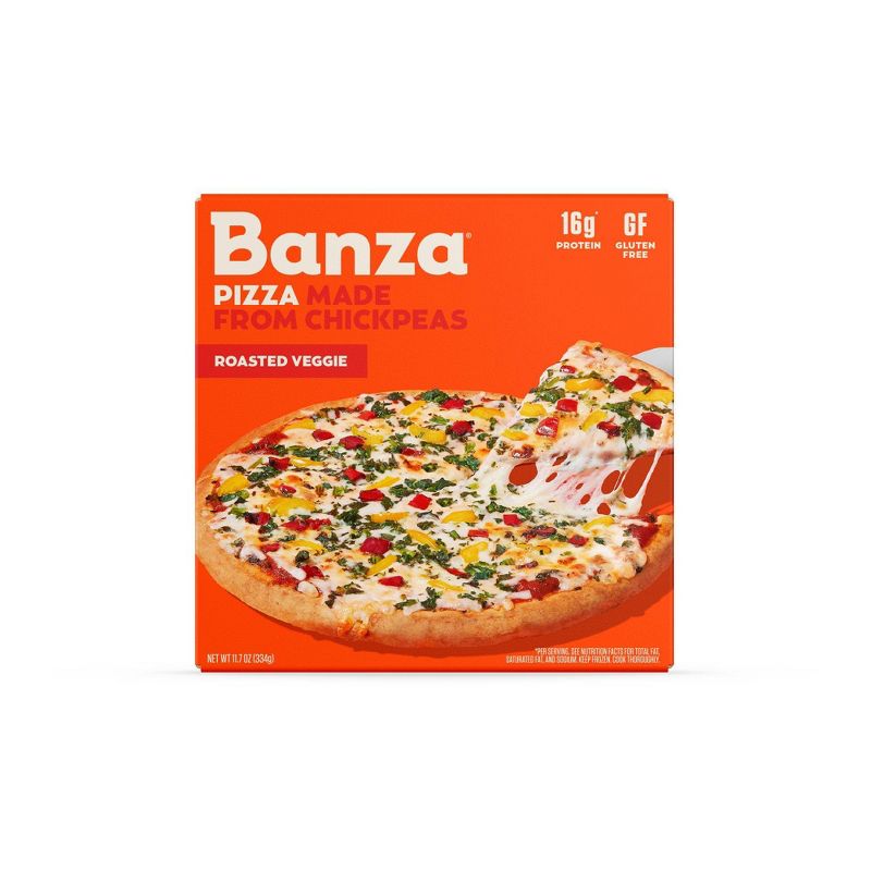 Banza Chickpea Gluten Free Protein Veggie Frozen Pizza - 11.7oz, 1 of 9