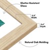 Americanflat 8x10 Picture Frame - Use as 5x7 Frame with Mat or Display 8x10 Photo Without Mat -- Photo Frames for Tabletop and Wall - Natural Oak - 3 of 4