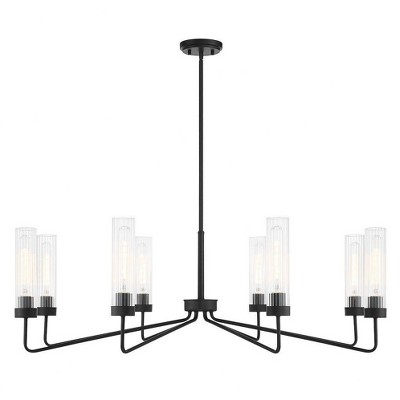 Savoy House Baker 8 - Light Chandelier in  Matte Black
