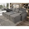 AMERLIFE Sectional Sofa with Double Storage Chaise,Reversible Pull Out Couch for Living Room - 2 of 4