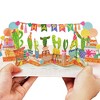 Paper Love 3D Happy Birthday Cactus Pop Up Card, for Adults or Kids - 5" x 7" Cover - Includes Envelope and Note Tag - 3 of 4