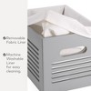 Creative Scents Wooden Gray Storage Bins - 3 of 4