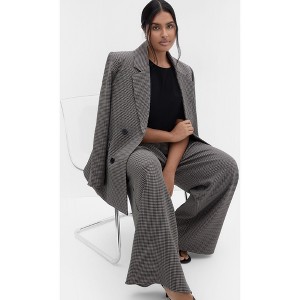 Women's Plus Size Tiana Plaid Jacket - ecru print | CITY CHIC - 1 of 4