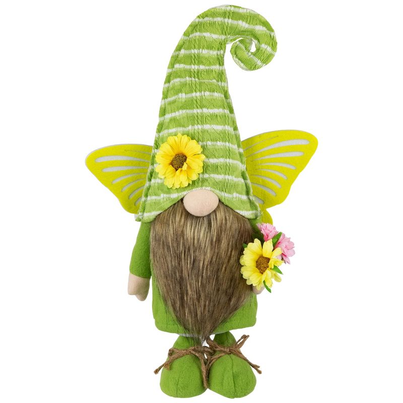 Northlight Butterfly Gnome Spring Figurine - 16" - Green and Yellow, 1 of 6