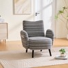 GDFStudio Pira Modern Boucle Upholstered Armchair with Side Storage Pocket - 2 of 4