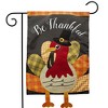 Colorful Turkey Thanksgiving Applique Garden Flag 18" x 12.5" Briarwood Lane - image 2 of 4