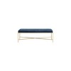 Meridian Furniture,Valley Chenille Fabric Bench - 3 of 4