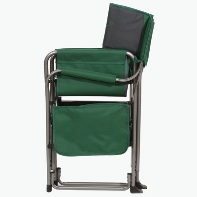 Green Outdoor Director's Chair with Cooler, Side Table & Cup Holder