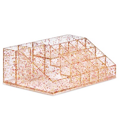 Sorbus 16 Slot Glitter Acrylic Makeup Organizer