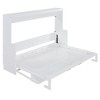 TIRAMISUBEST Full/Queen Size Murphy Bed Wall Bed with Hydraulic Lift & Desk Design, Foldable Space Saving Murphy Cabinet Bed for Guestroom - 4 of 4