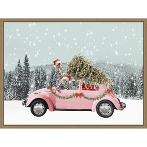 Amanti Art Let it Snow 2 by July Art Prints Canvas Art Framed - 1 of 4