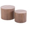 Damerin 2-Piece MDF Nested Table Set Coffee Table Set - 3 of 4