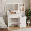 NicBex  Makeup Vanity Desk with Mirror Vanity Table with Mirror, 4 Drawers, 3 Level Dresser and Storage Cabinet for Bedroom, Black - 3 of 4