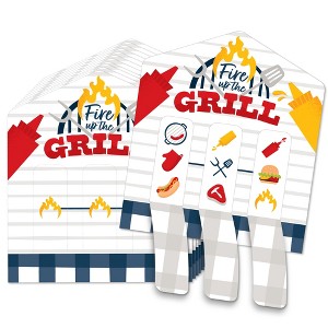 Big Dot of Happiness Fire Up the Grill - Summer BBQ Picnic Party Game Pickle Cards - Pull Tabs 3-in-a-Row - Set of 12 - 1 of 4