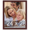 PosterPalooza | Classic Modern Brown Picture Frame - UV Acrylic, Foam Board Backing, Hanging Hardware - 3 of 4
