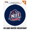 New Jersey Institute of Technology Primary Logo Automotive Car Window Locker Circle Bumper Sticker - 2 of 4