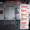 Coucheta Power Cage,Heavy Duty Power Rack,Smith Machine Squat Rack for Home Gym with Pulley System, Dip Bar, LAT Pulldown, Multifunctional Squat Rack - 4 of 4