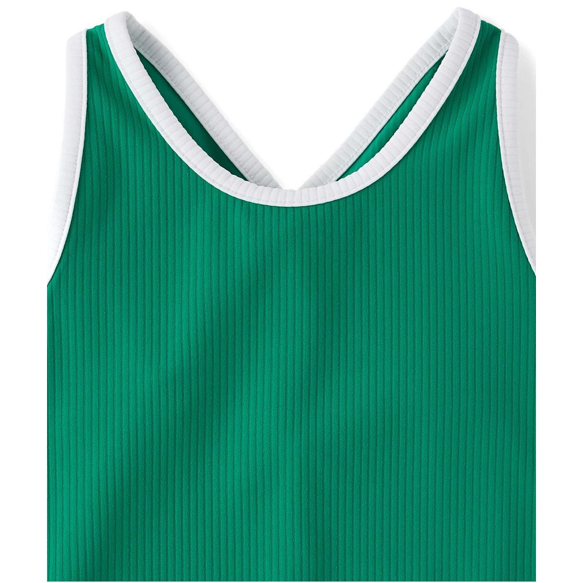 The Children's Place Girls Active Sleeveless Contrast Ribbed Cross Back Tank Top - thumbnail 9