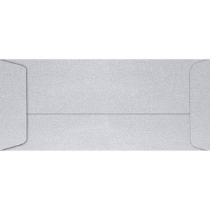 LUX #10 Open End Envelopes (4 1/8 x 9 1/2) 1000/Pack Silver Metallic (7716-06-1000) - 1 of 2