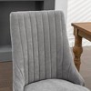 NicBex Dining Chair Set of 2 Modern Farmhouse Linen Fabric Upholstered Accent Chair with Solid Wood Legs and High Backrest for Dining Room - 4 of 4