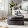 NicBex 30 Inch Barrel Shape Coffee Table Simple Modern Side Table for Indoor and Outdoor, Magnesium Oxide Material - 2 of 4