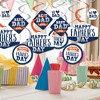 Big Dot of Happiness Happy Father's Day - We Love Dad Party Hanging Decor - Party Decoration Swirls - Set of 40 - 2 of 4
