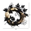 Nearly Natural 24" Halloween Skull and Bones Wreath - 3 of 4