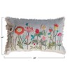 Storied Home Cotton Slub Flower Pillow - 2 of 4