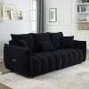 NicBex 82"Modular Sofa Couch with 3 Back Pillows Mid-Century Upholstered 3-Seater Couch with Soft Back Cushion for Living Room,Bedroom - 2 of 4