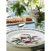 Portmeirion Botanic Garden 8.5" Oval Baking Dish, Cyclamen & Rhododendron Motifs - Durable Porcelain Serveware with Chip-Resistant Glaze - 2 of 3